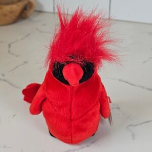 Ty Beanie Baby Cardinal Bird Mac 1995 Red Plush Toy Y2K
